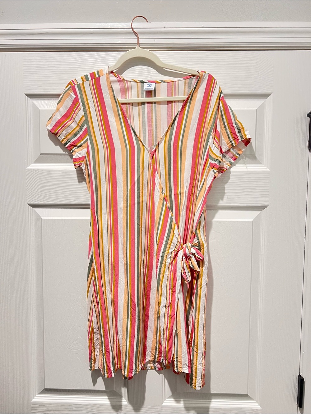 Hurley Striped Wrap Dress